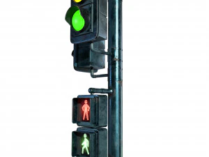 Traffic light PBR 3D Model