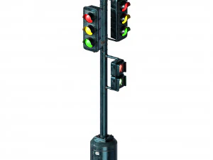 Traffic light PBR 3D Model