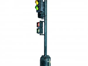 Traffic light PBR 3D Model