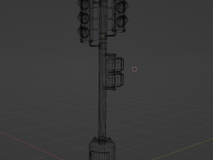 Traffic light PBR Model 3D