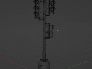 Traffic light PBR 3D Model