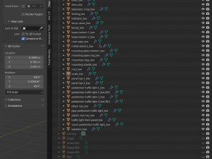 Traffic light PBR Model 3D