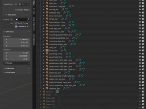 Traffic light PBR 3D Model