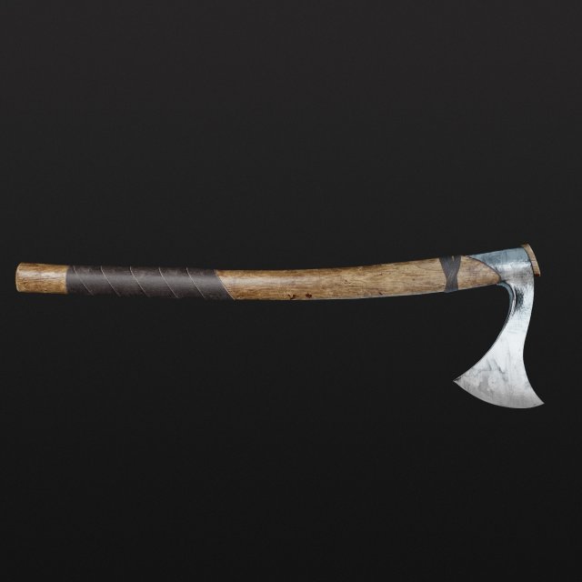 Axe Franciska PBR Model 3D .c4d .max .obj .3ds .fbx .stl .blend 