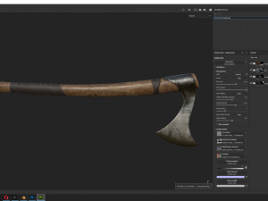 Axe Franciska PBR Model 3D