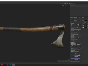 Axe Franciska PBR 3D Model