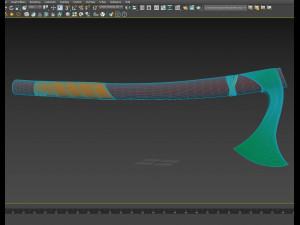 Axe Franciska PBR Model 3D
