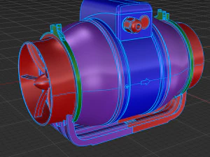 Industrial Fan 1 3D Model