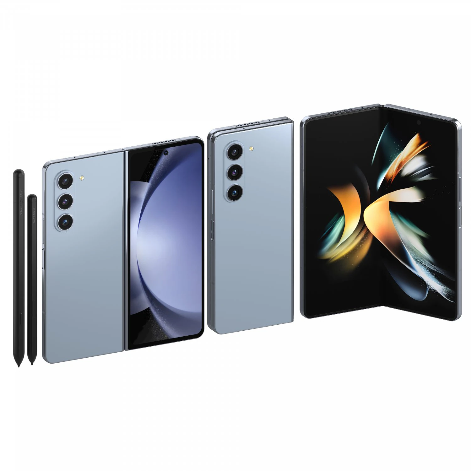 Samsung Galaxy Z Fold 5 3D Model .c4d .max .obj .3ds .fbx .stl .blend 