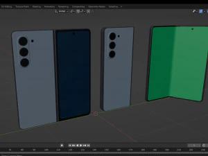 Samsung Galaxy Z Fold 5 3D Model