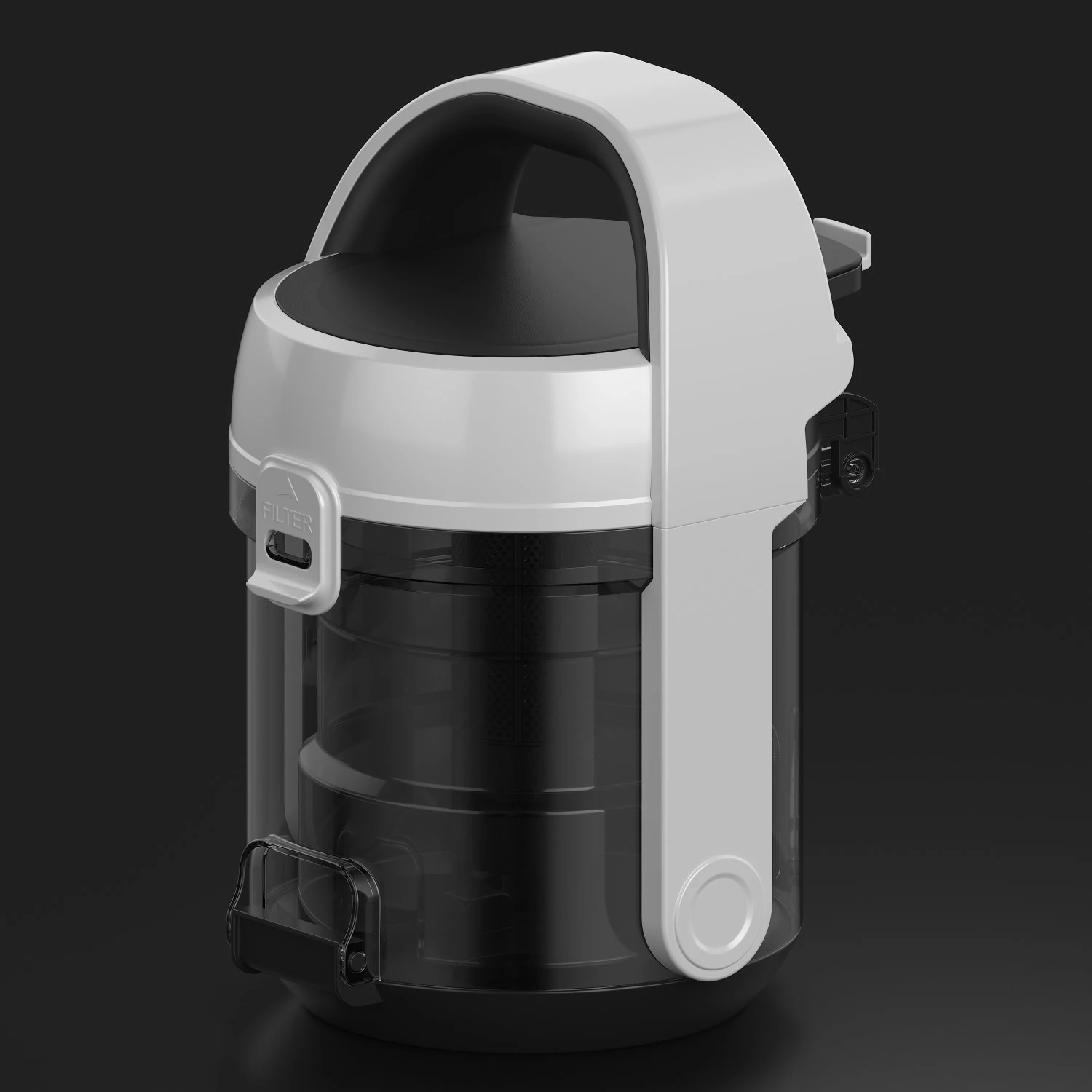 Dust collector for vacuum cleaner 3D Model .c4d .max .obj .3ds .fbx .stl .blend 