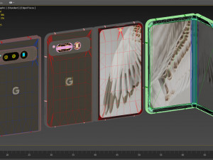 Google Pixel Fold 3D Модель