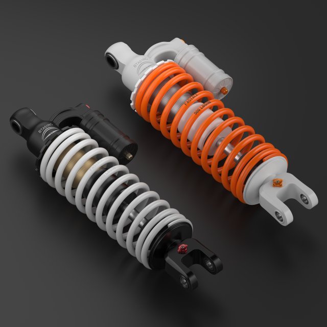 Bike rear suspension 3Dモデル .c4d .max .obj .3ds .fbx .stl .blend 