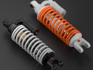 Bike rear suspension Modelo 3D