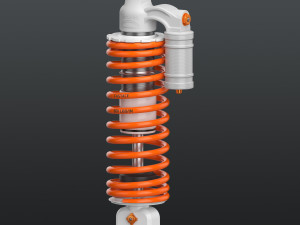 Bike rear suspension 3Dモデル
