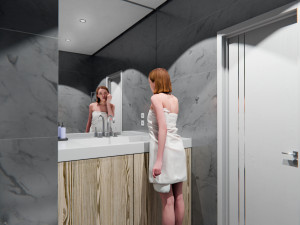 Apartment interior with furniture 3D Модель
