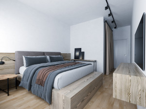 Apartment interior with furniture 3D Модель