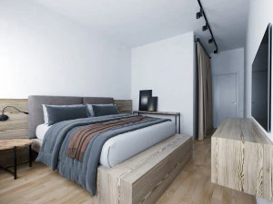 Apartment interior with furniture 3D Model