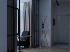 Apartment interior with furniture 3D Model