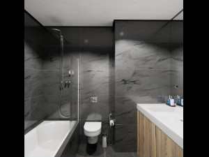 Apartment interior with furniture 3D Модель