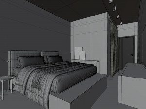 Apartment interior with furniture 3D Модель