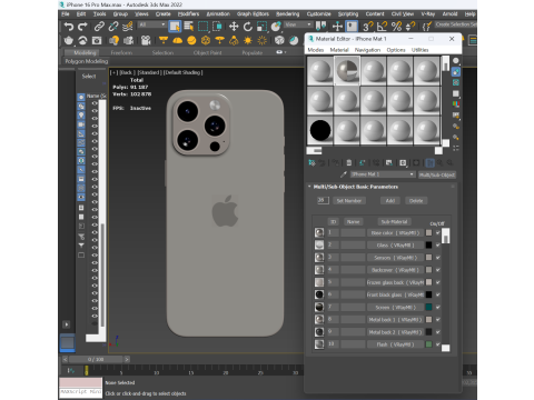 IPhone 16 Pro Max 3D 모델