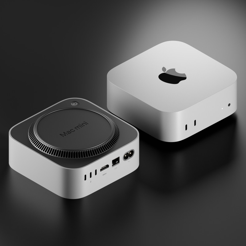 Apple Mac Mini 2024 3D-Modell .c4d .max .obj .3ds .fbx .stl .blend