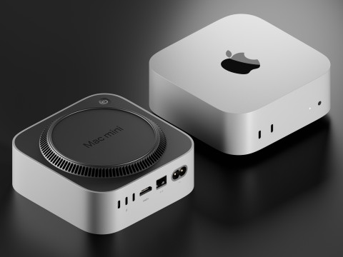 Apple Mac Mini 2024 3D 模型