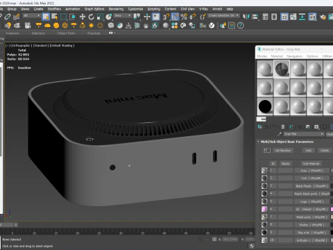 Apple Mac Mini 2024 3D Model