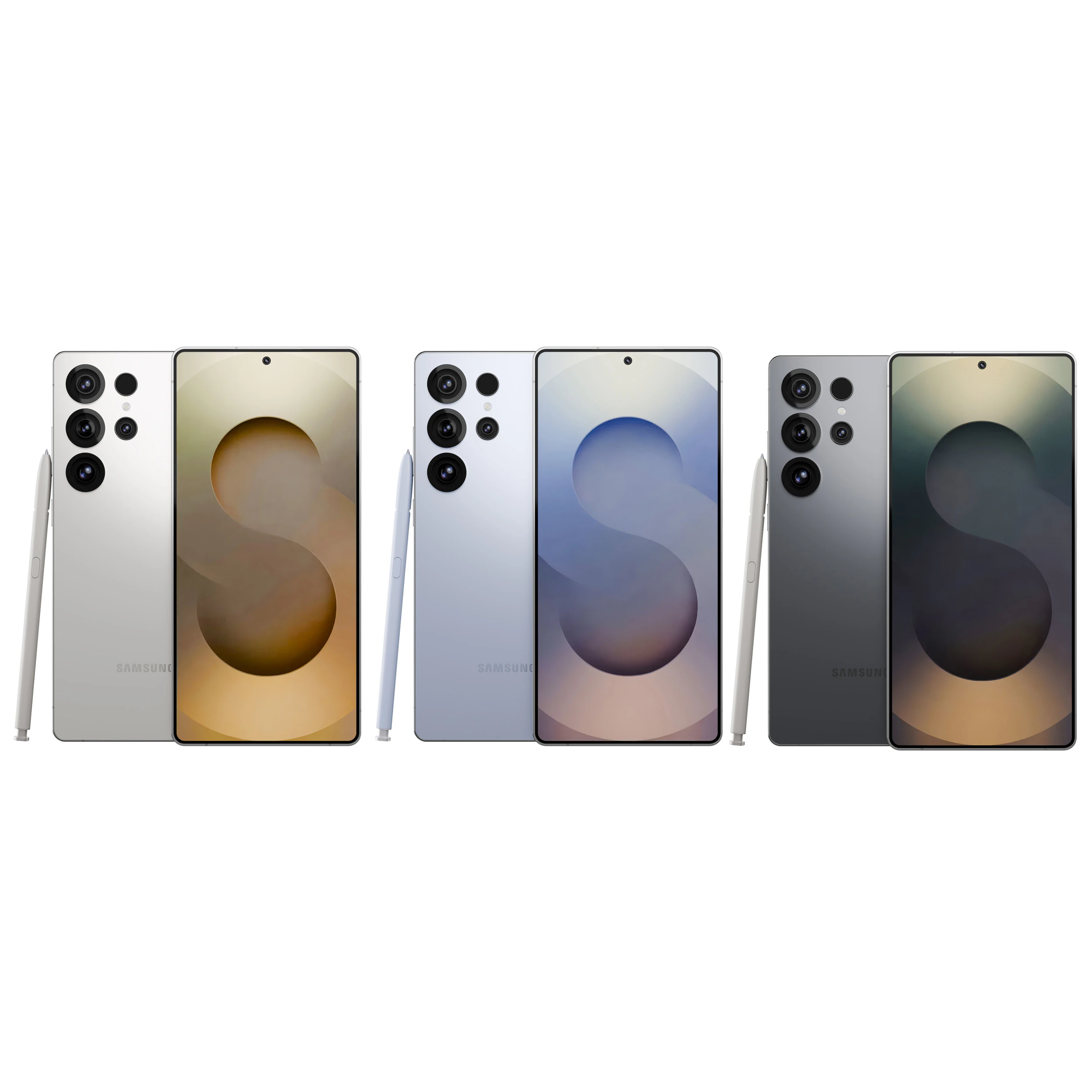 Samsung S25 Ultra 3D Model .c4d .max .obj .3ds .fbx .stl .blend 