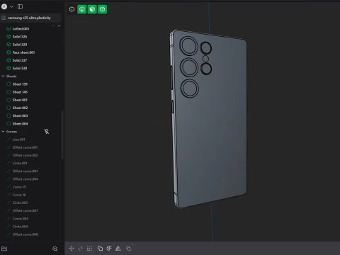 Samsung S25 Ultra 3D Model