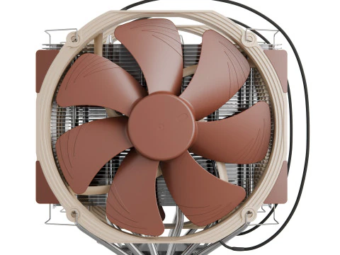 Chłodnica komputerowa Noctua NH D15 Model 3D