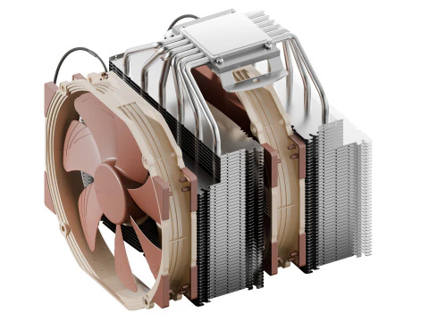 Chłodnica komputerowa Noctua NH D15 Model 3D