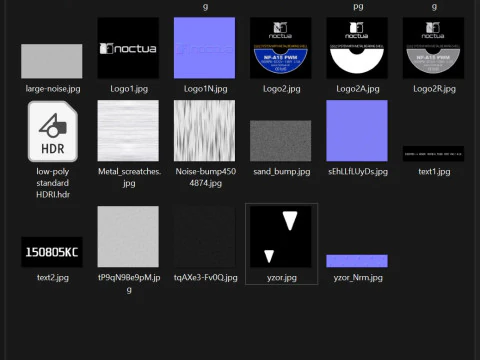 Chłodnica komputerowa Noctua NH D15 Model 3D