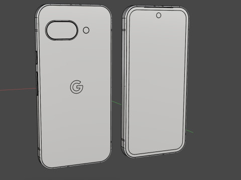 Google Pixel 9a 3D Модель