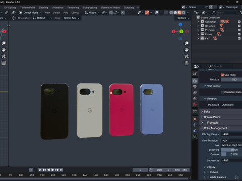 Google Pixel 9a 3D Модель