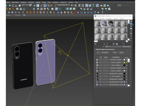 Samsung Galaxy S25 Edge 3D मॉडल