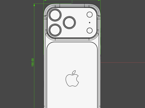 IPhone 17 Pro and Case 3D Model