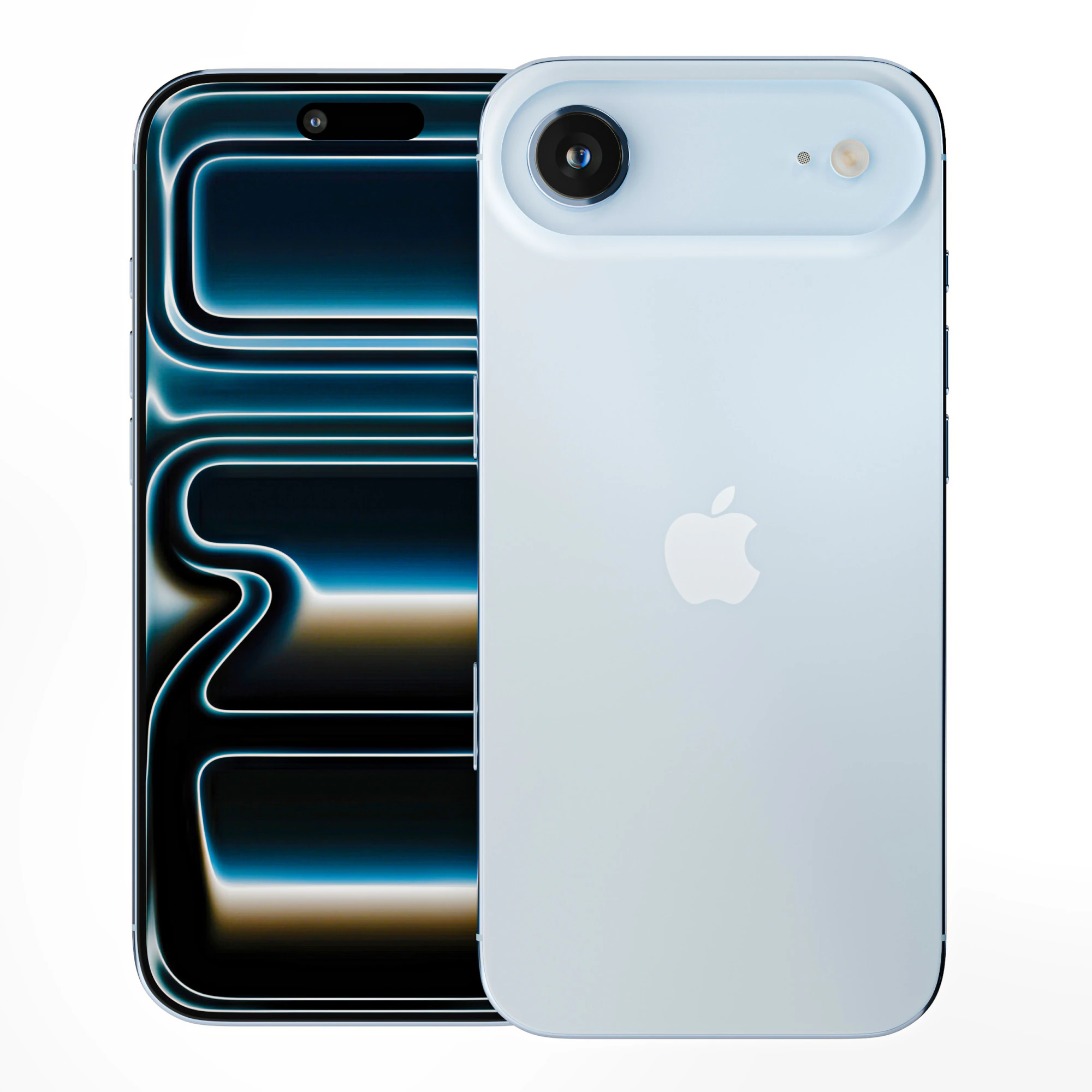 IPhone 17 Air 3D Model .c4d .max .obj .3ds .fbx .stl .blend 