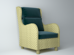 rattan chair 3D Model