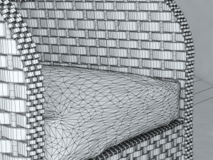 rattan chair 3D Model