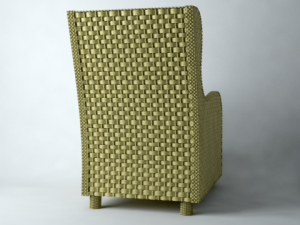 rattan chair 3D Model