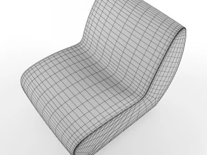 solid modern chair cattelan 3D Model