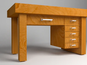 office and study desk 3D Model