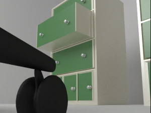 simple office set 3D Model