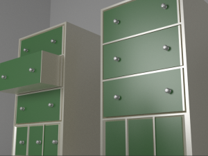 simple office set 3D Модель