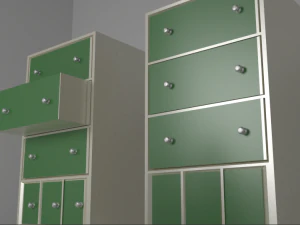simple office set 3D Model