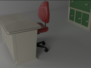 simple office set 3D Модель