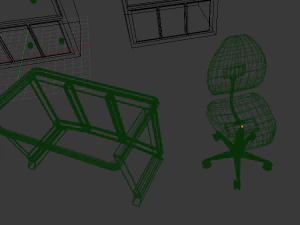 simple office set 3D Model