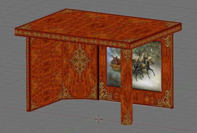 work desk 3D 모델 .c4d .max .obj .3ds .fbx .stl .blend 